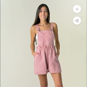 ASHLEY STAMBOULI  LINEN OVERALLS M